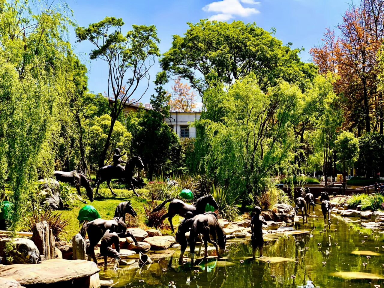 翠湖公園柳營洗馬河景點